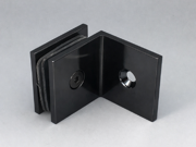 Floor Mini Bracket - Glass to Wall - Square 90 Degree